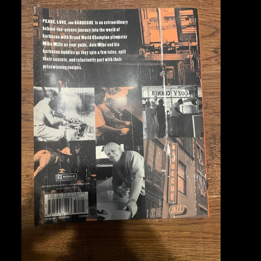 Peace Love & BBQ rare autographed cookbook